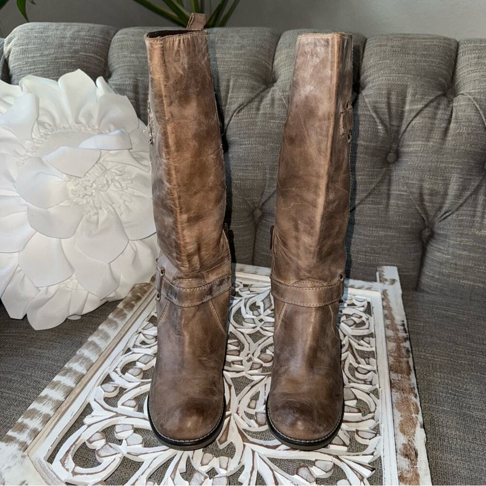 Corral Boots Brown Leather Tall Boots Women’s 7 View 5